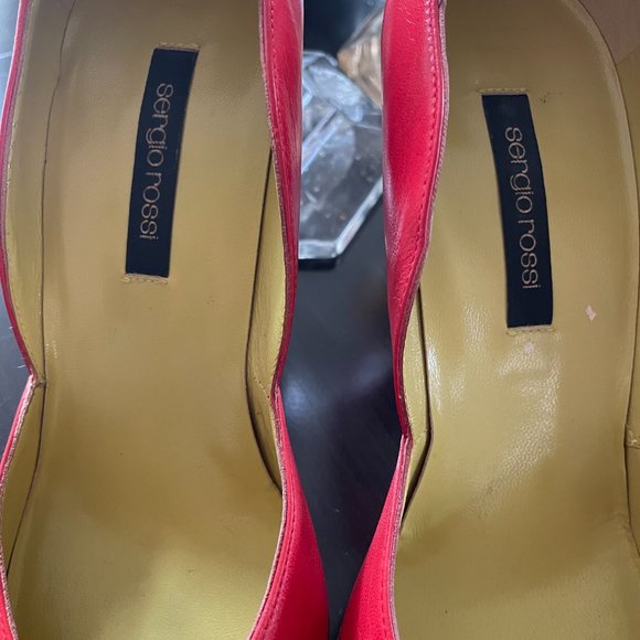 Sergio Rossi Leather pink high heels 7.5 - Picture 9 of 10